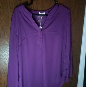 Victoria Leland Designs Purple blouse